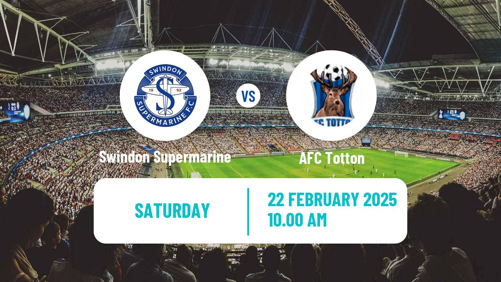 Soccer English Southern League South Division Swindon Supermarine - Totton