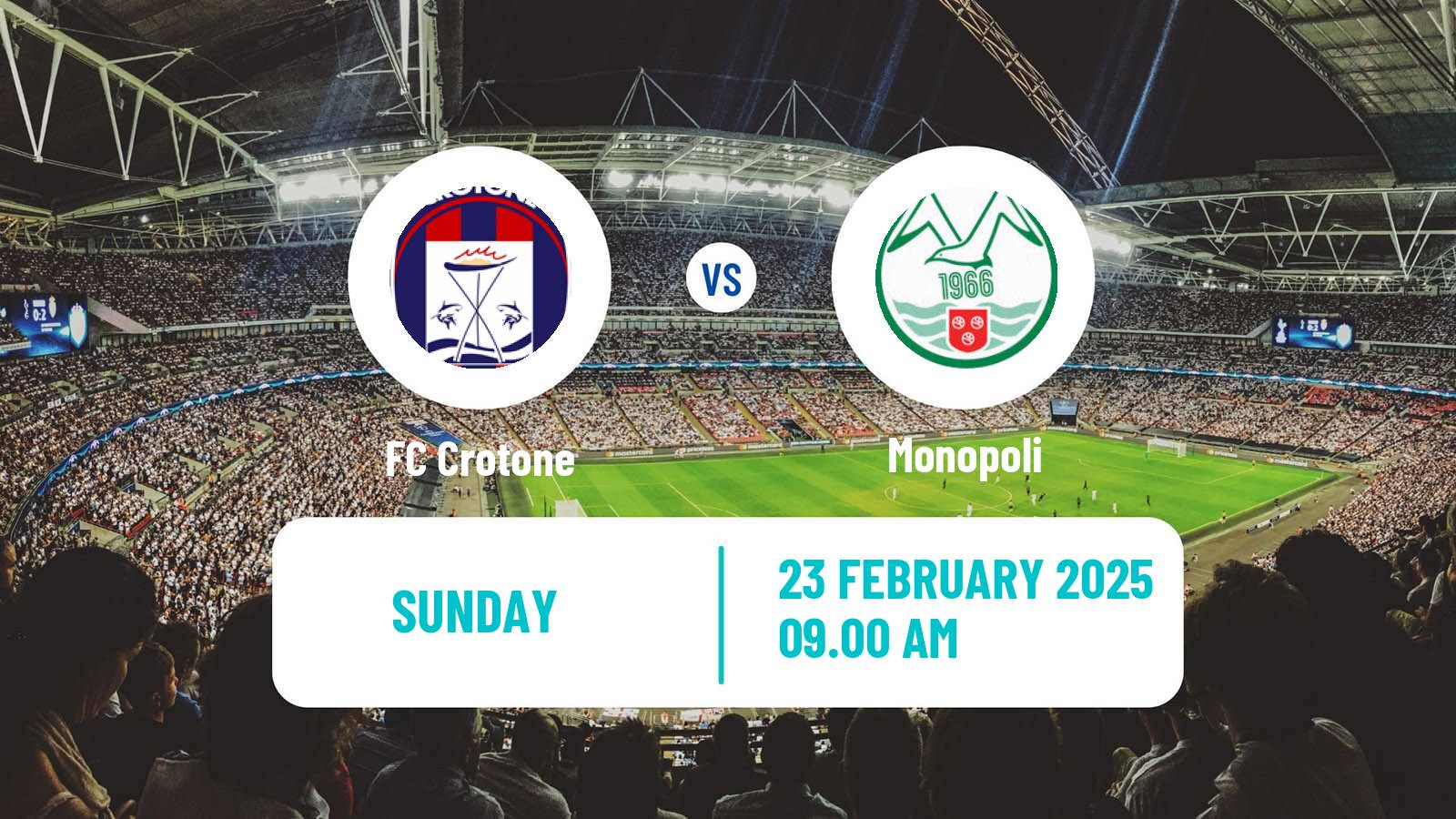 Football Italian Serie C Group C Crotone - Monopoli