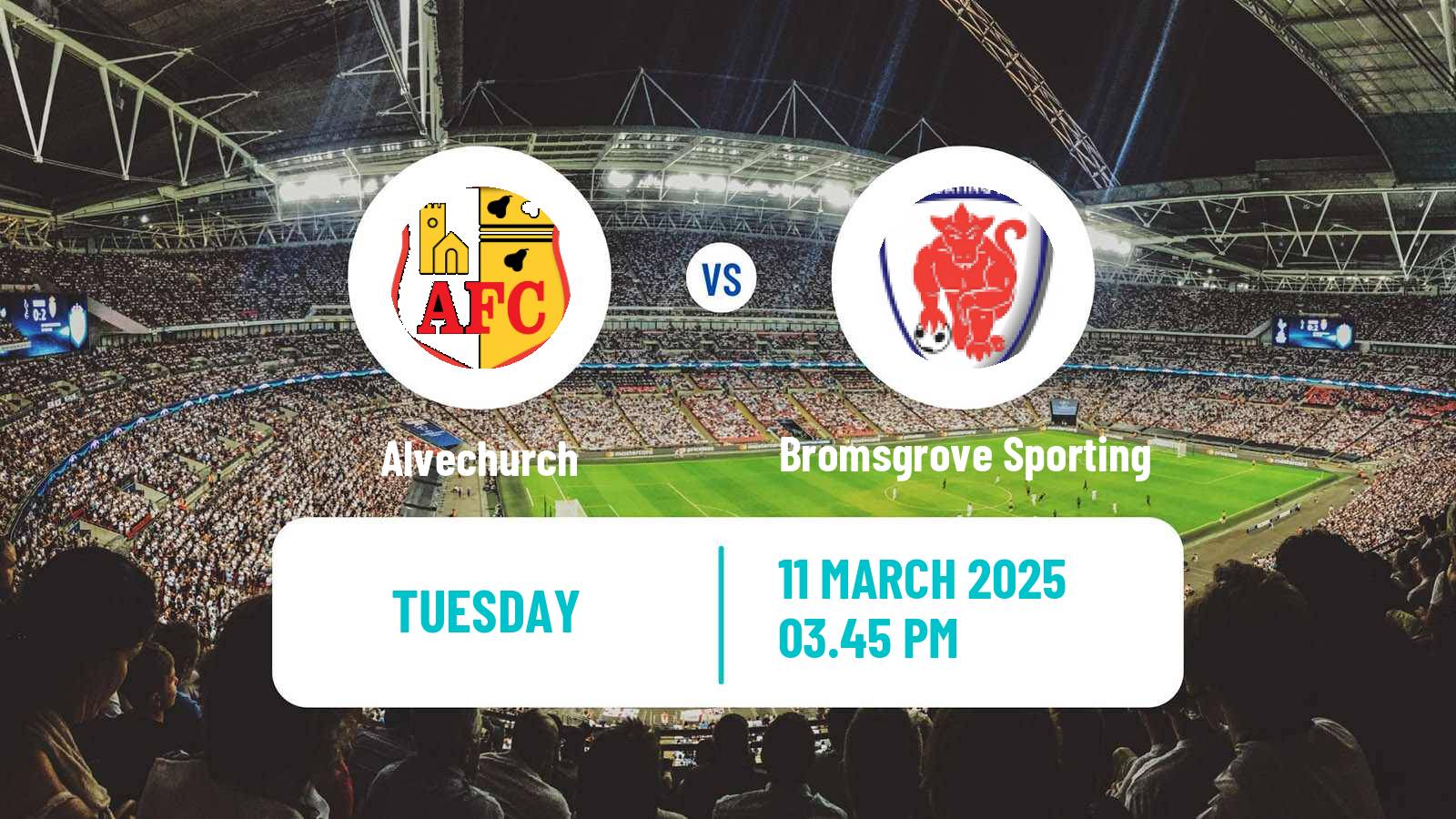 Soccer English Southern League Central Division Alvechurch - Bromsgrove Sporting