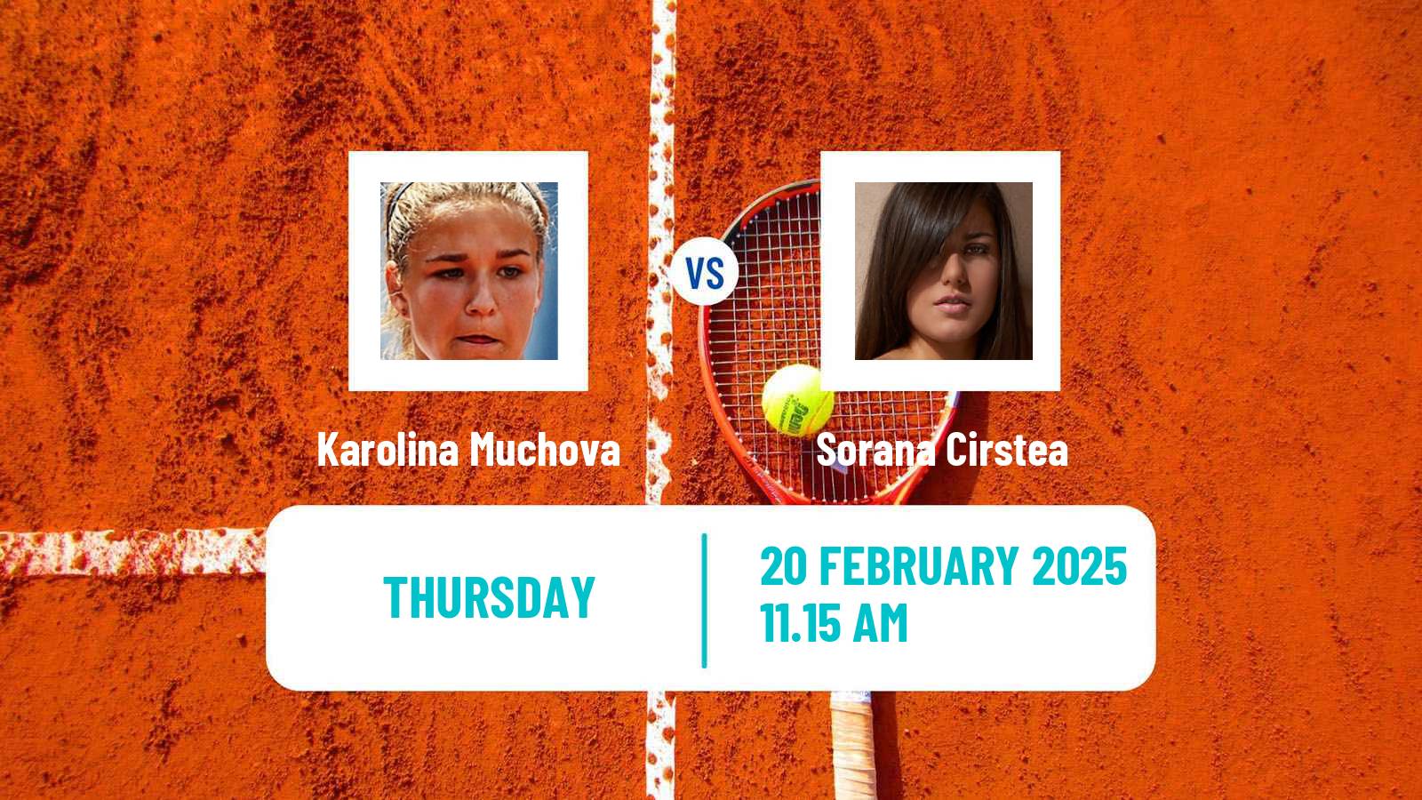 Tennis WTA Dubai Karolina Muchova - Sorana Cirstea
