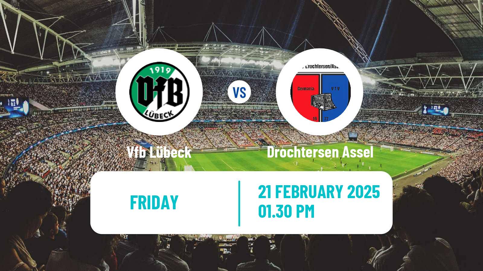 Soccer German Regionalliga North Lübeck - Drochtersen Assel
