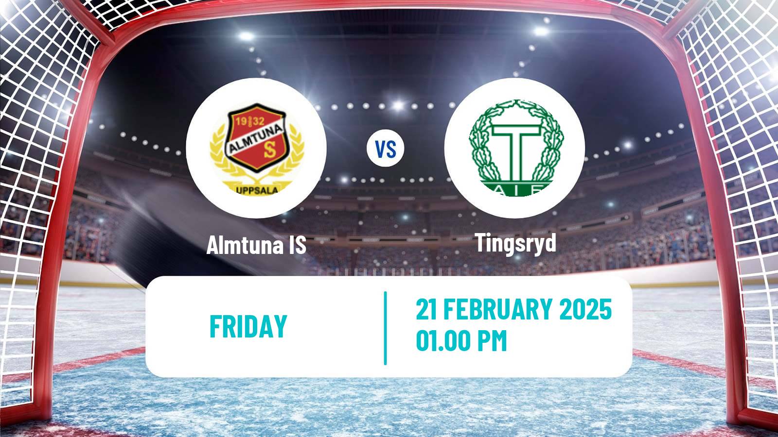 Hockey Swedish Hockey Allsvenskan Almtuna IS - Tingsryd