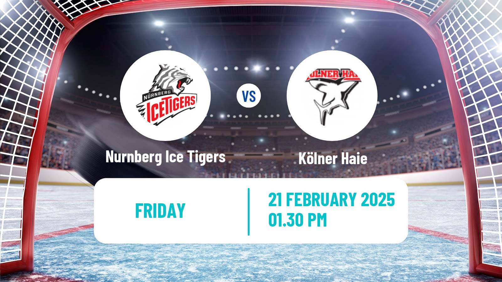Hockey German Ice Hockey League Nurnberg Ice Tigers - Kölner Haie