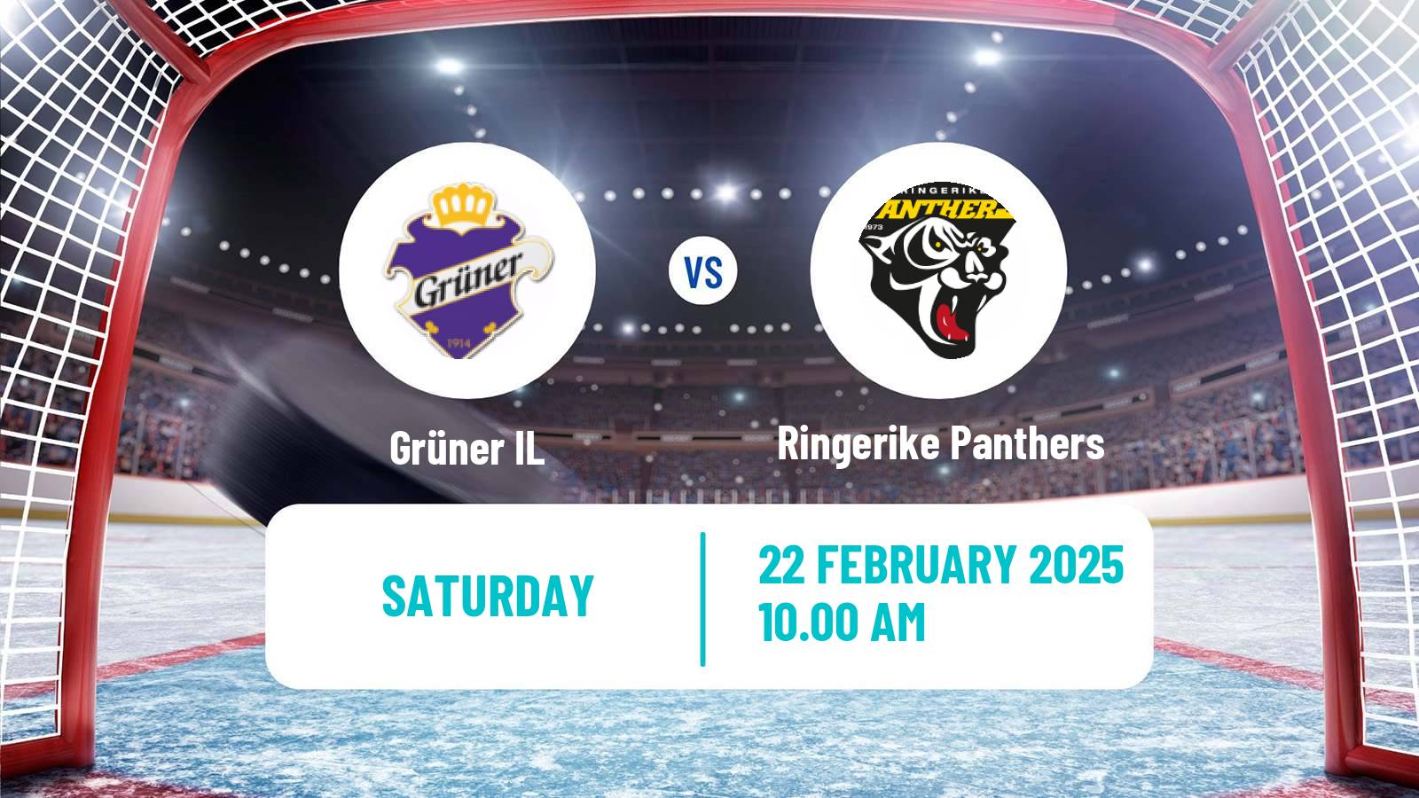 Hockey Norwegian Division 1 Hockey Grüner - Ringerike Panthers