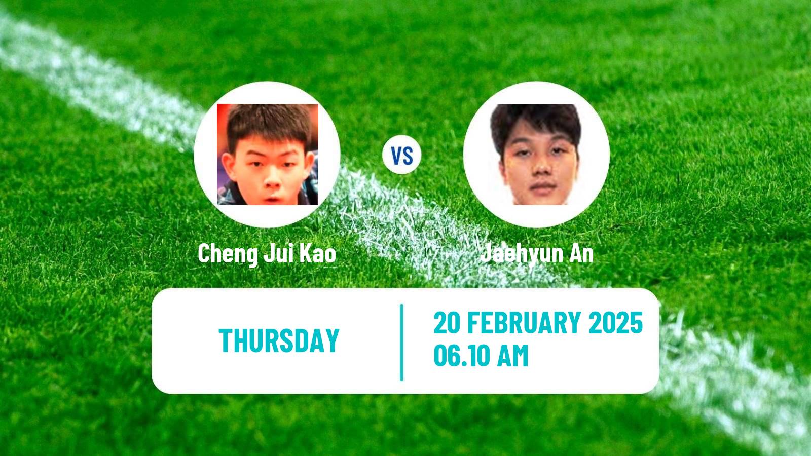 Table tennis Asian Cup Men Cheng Jui Kao - Jaehyun An