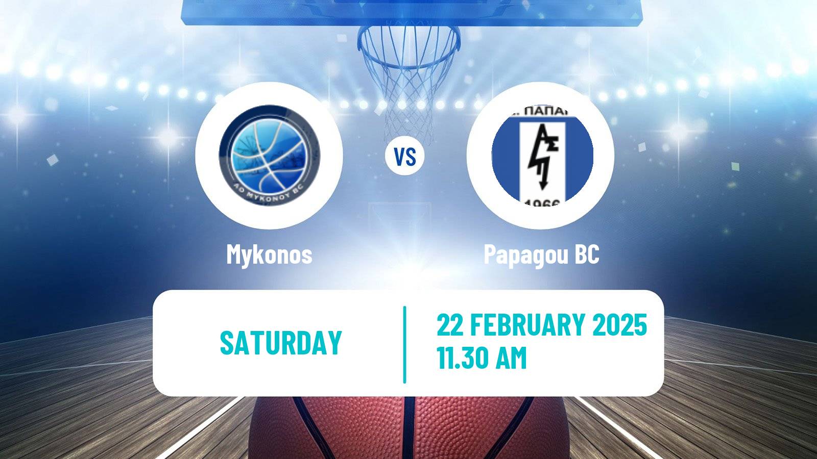 Basketball Greek Elite League Basketball Mykonos - Papagou