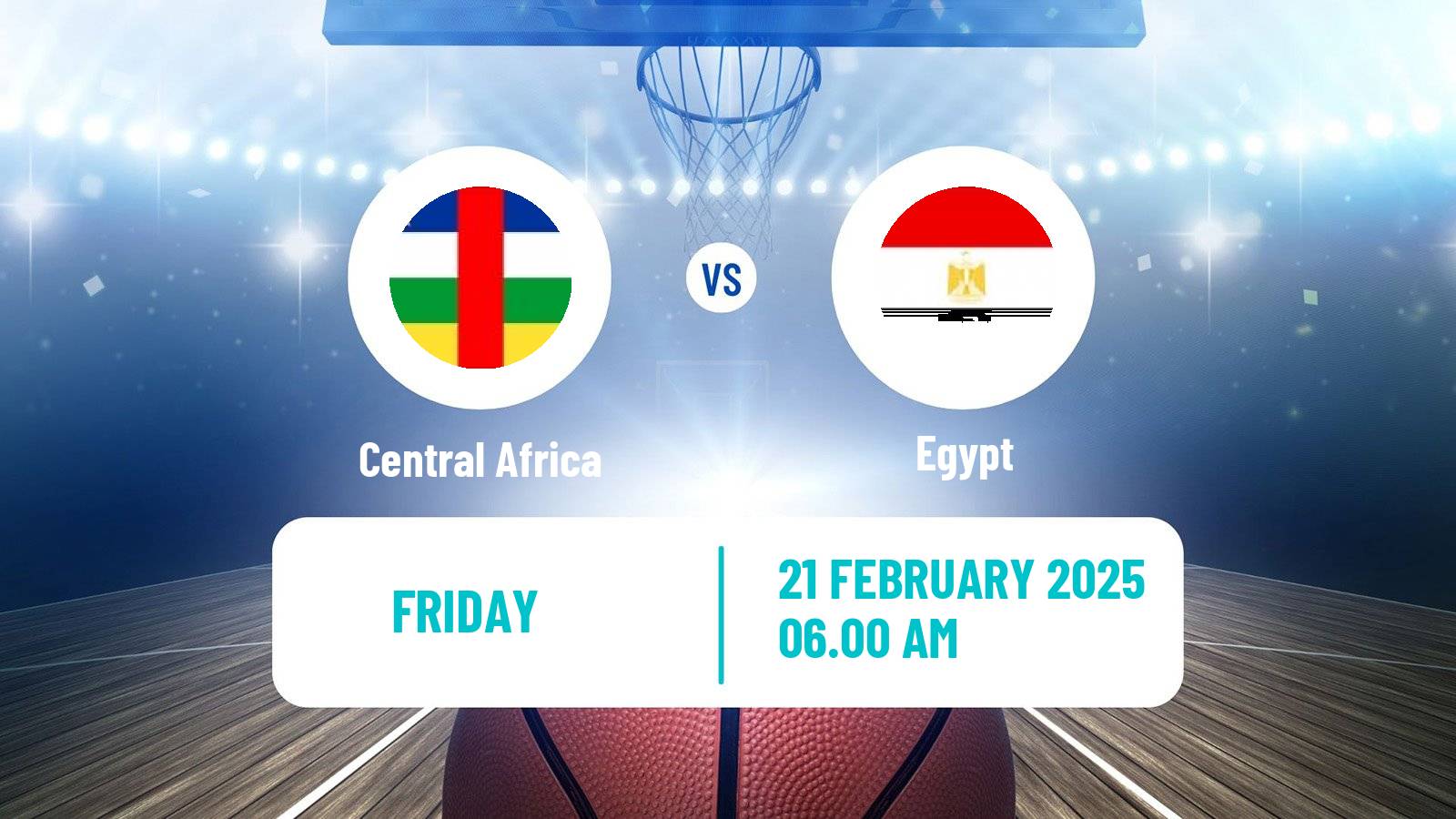 Basketball African Championship Basketball Central Africa - Egypt