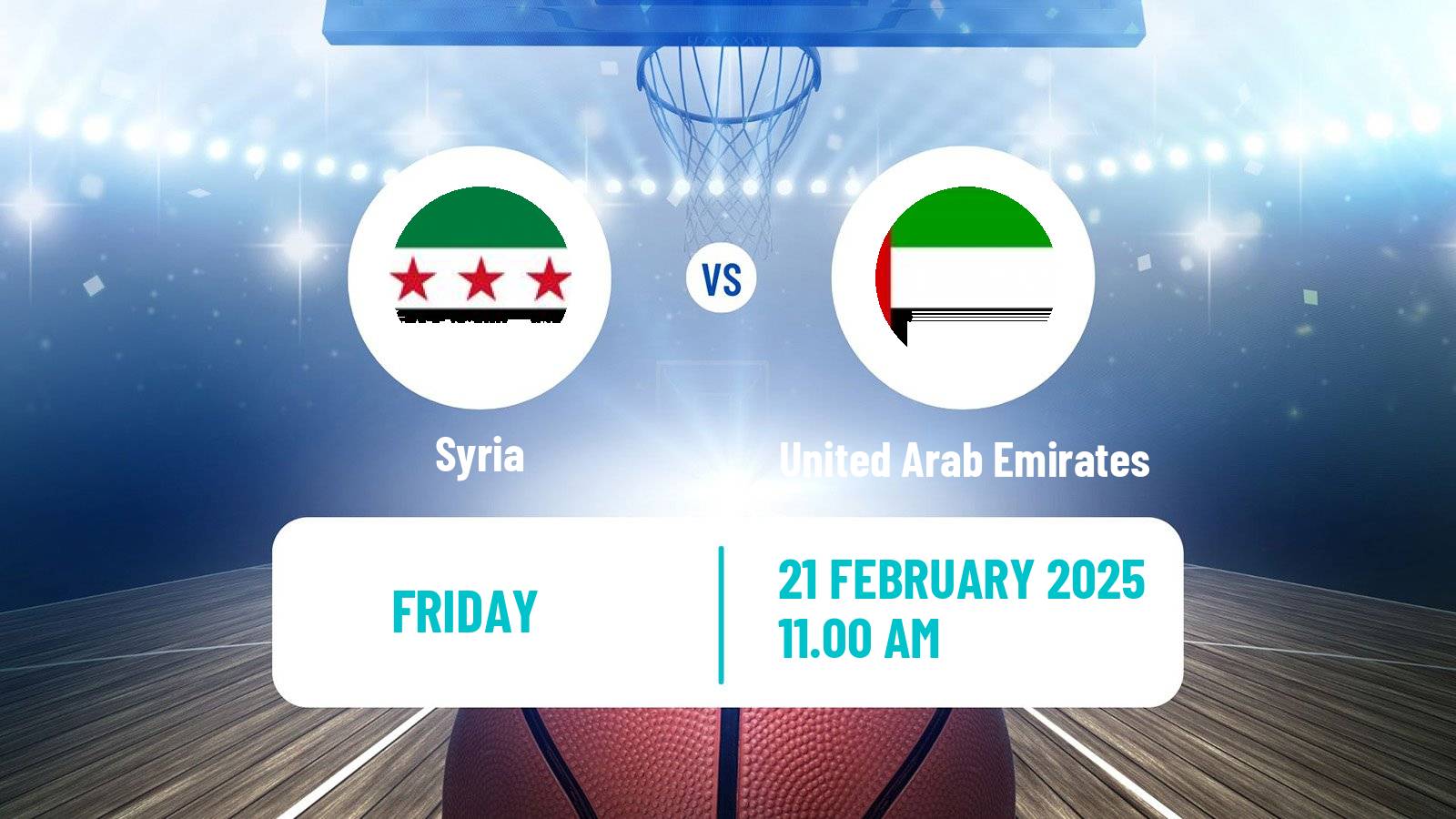 Basketball Asia Cup Basketball Syria - United Arab Emirates