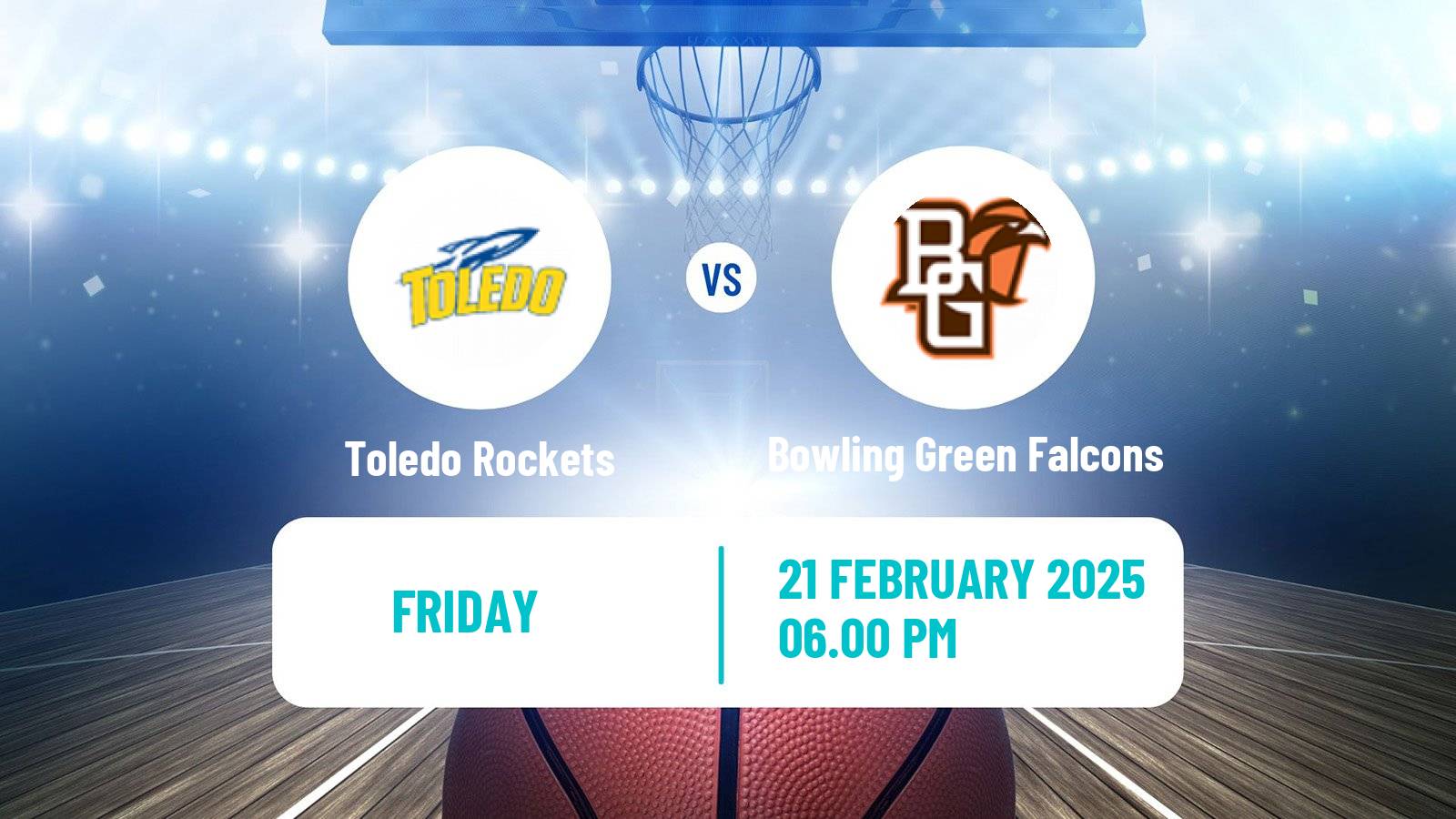 Basketball NCAA College Basketball Toledo Rockets - Bowling Green Falcons