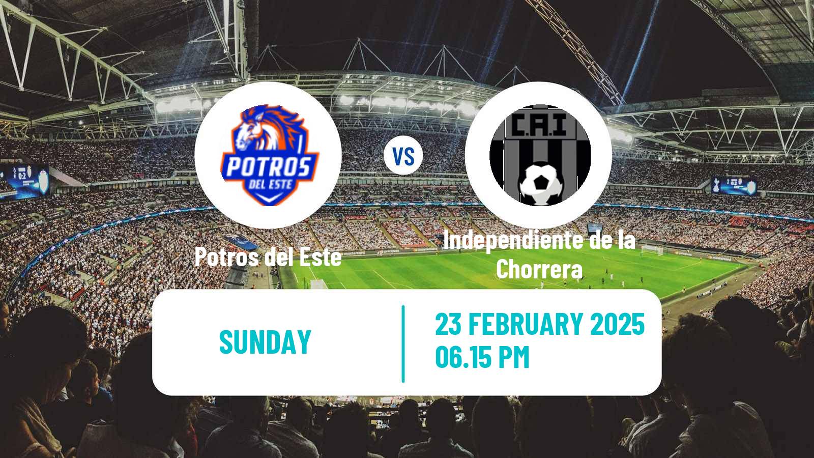 Soccer Liga Panamena de Futbol Potros del Este - Independiente de la Chorrera