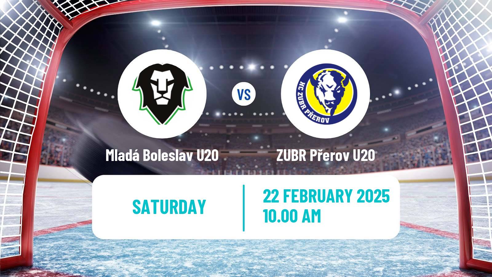 Hockey Czech ELJ Mladá Boleslav U20 - ZUBR Přerov U20