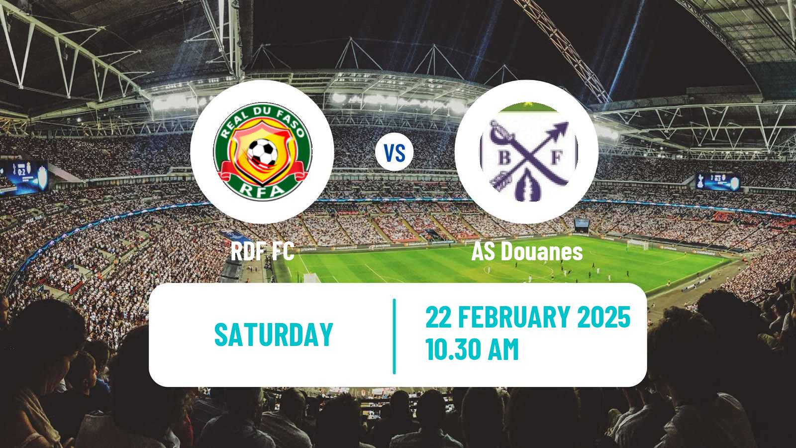 Soccer Burkina Faso Premier League RDF - AS Douanes