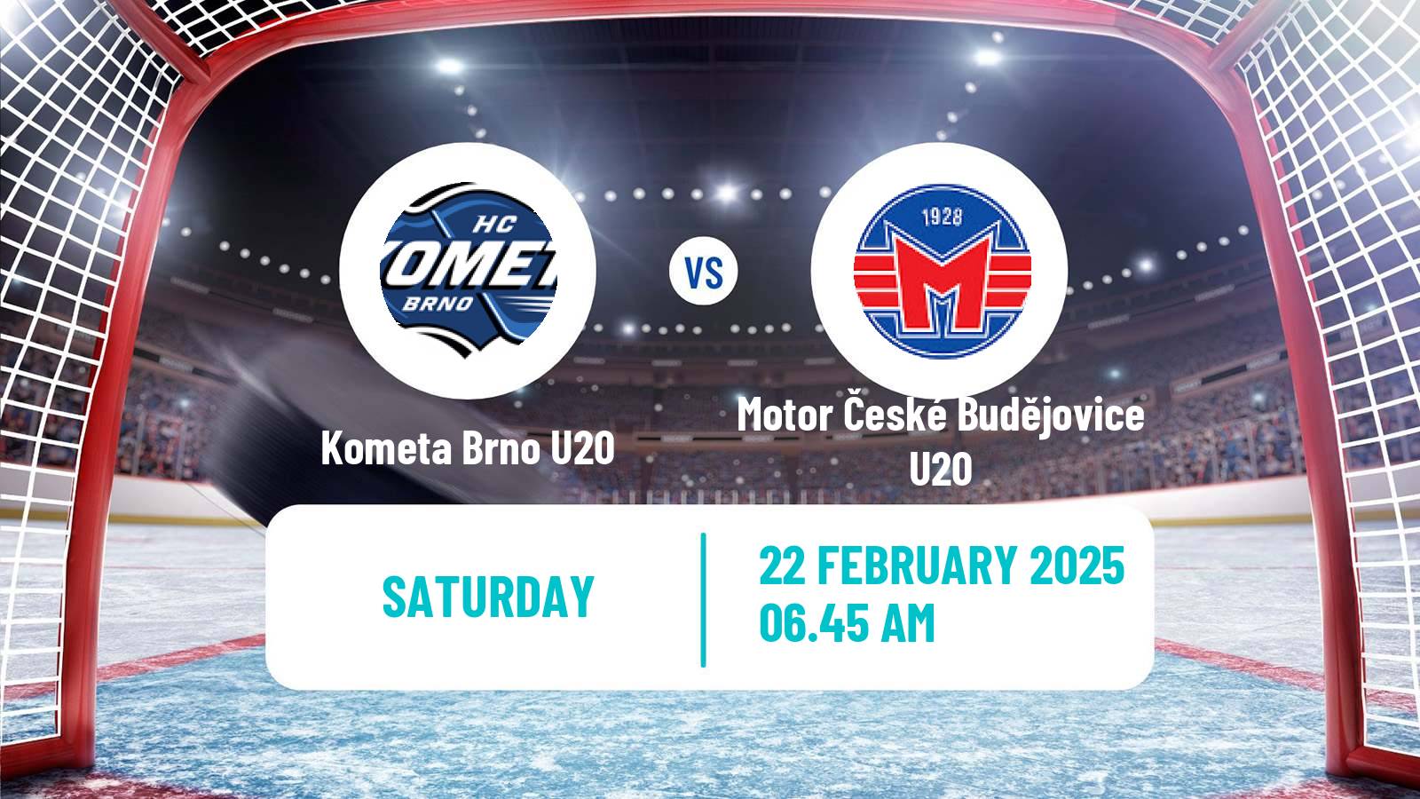 Hockey Czech ELJ Kometa Brno U20 - Motor České Budějovice U20