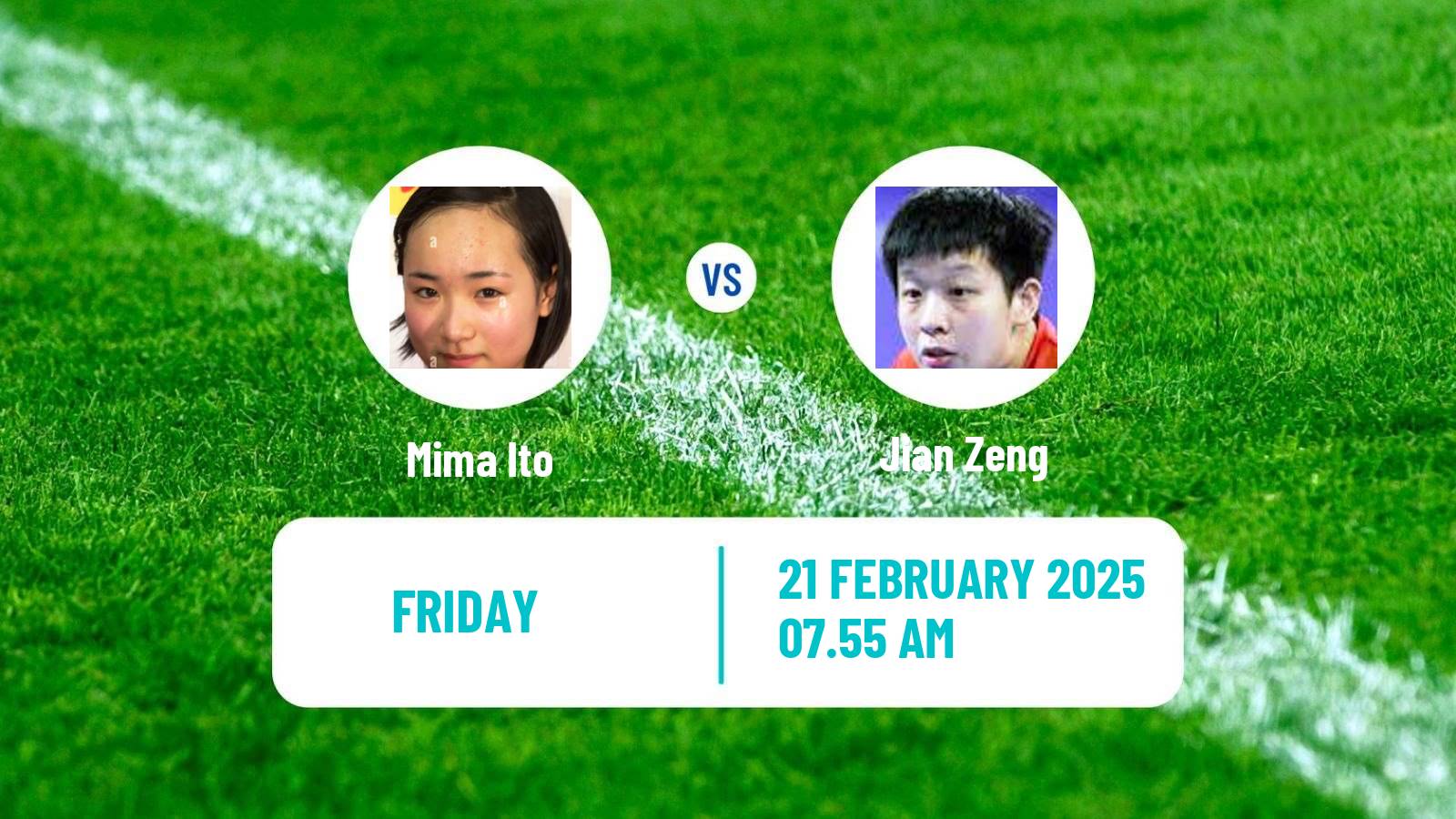 Table tennis Asian Cup Women Mima Ito - Jian Zeng