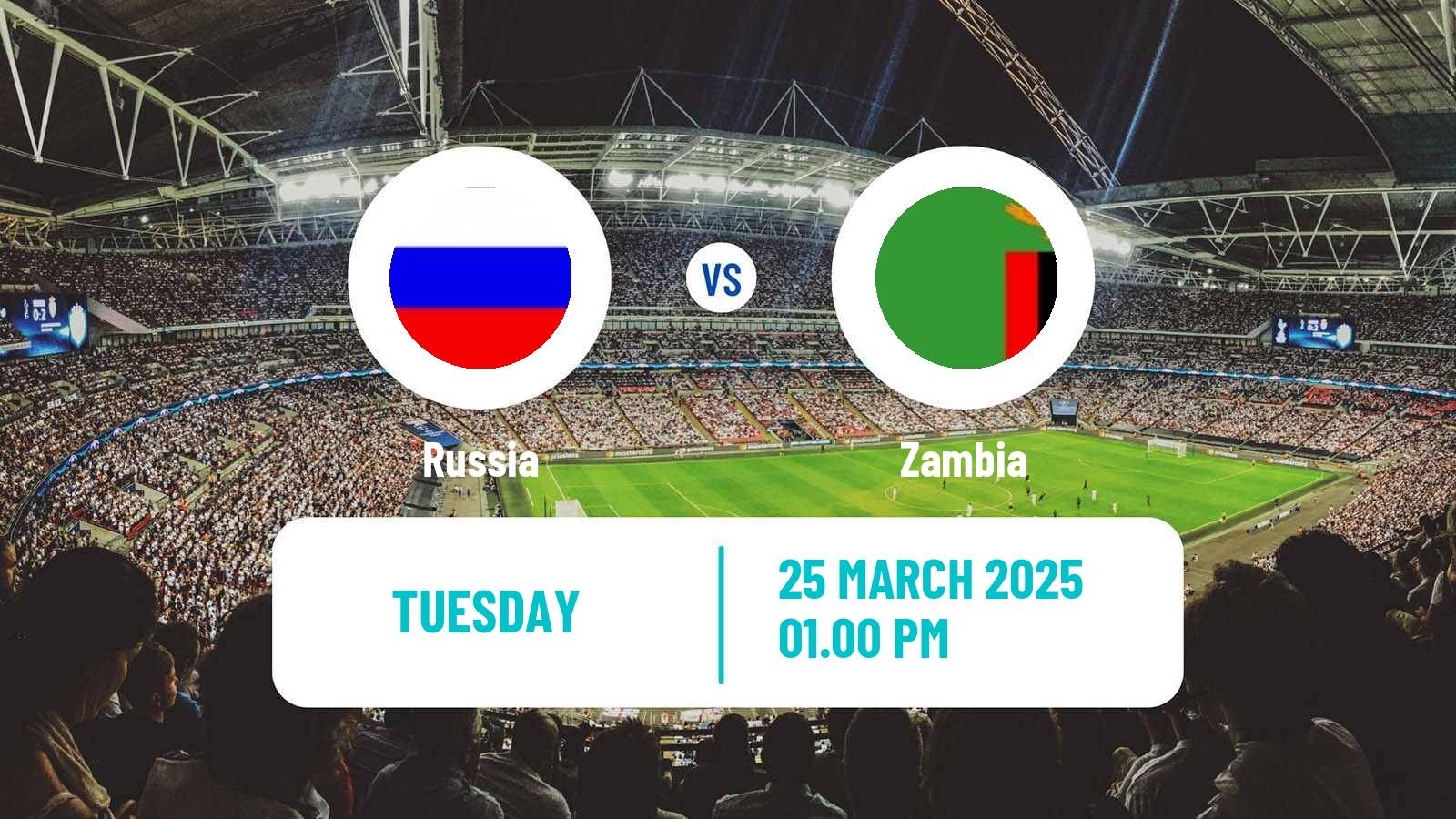 Soccer Friendly Russia - Zambia