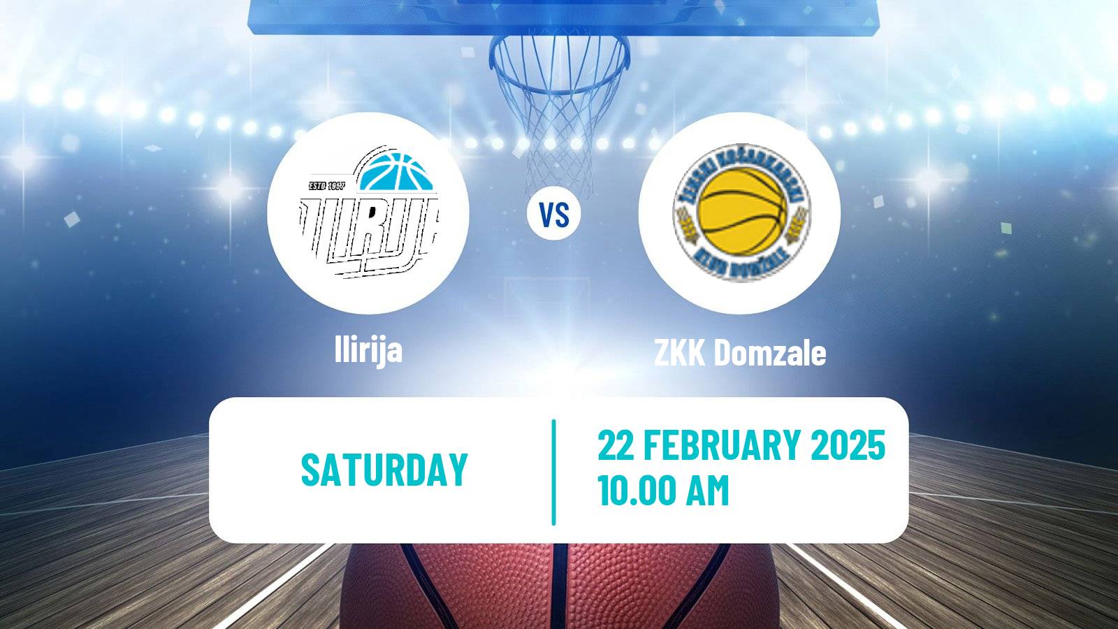 Basketball Slovenian Liga Basketball Women Ilirija - Domzale