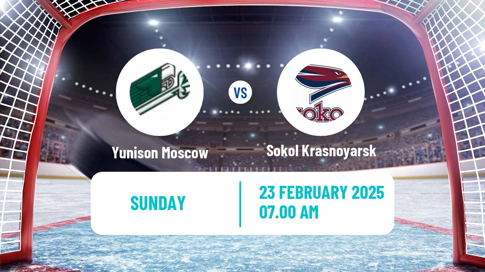 Hockey VHL Yunison Moscow - Sokol Krasnoyarsk