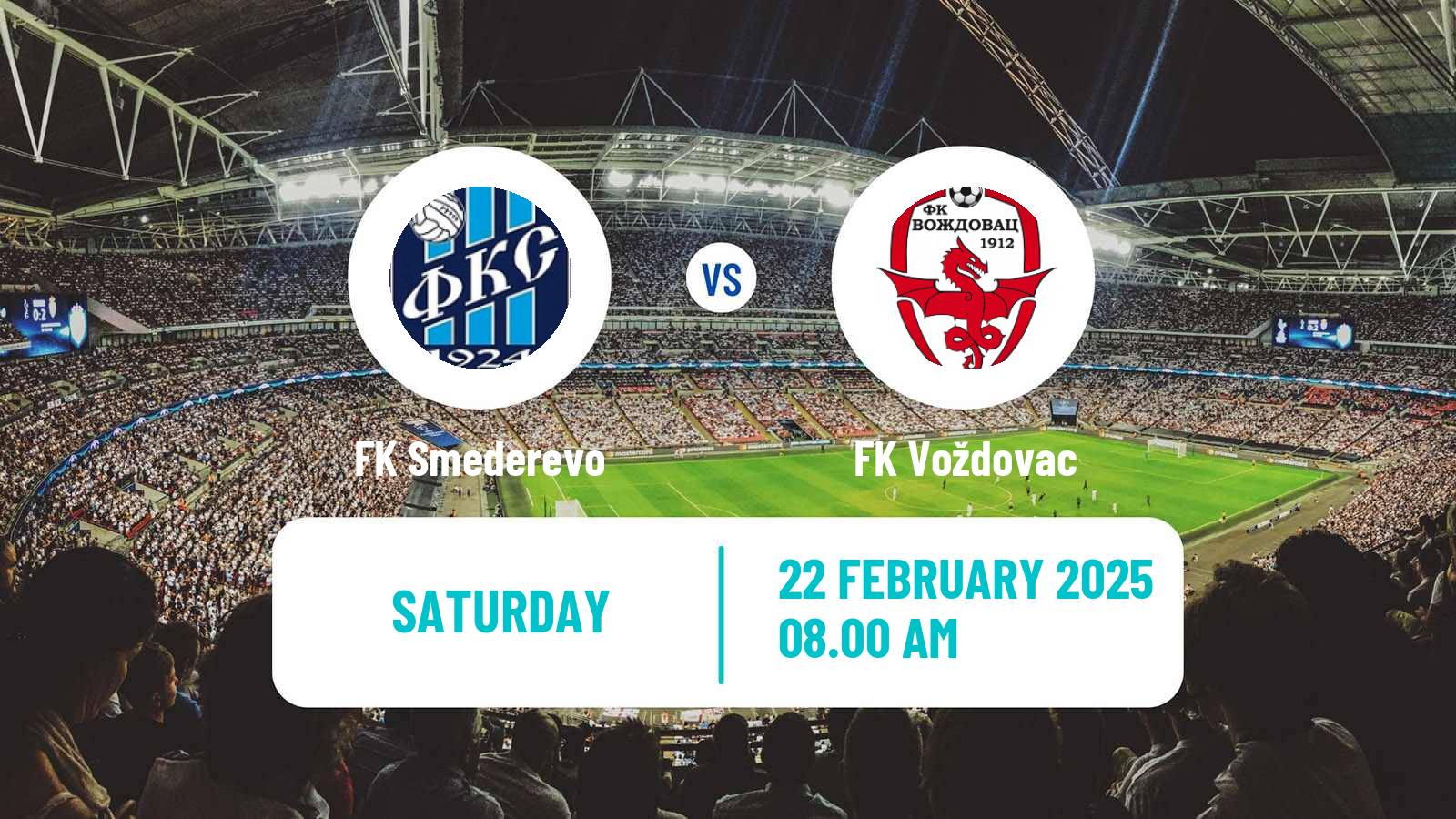 Soccer Serbian Prva Liga Smederevo - Voždovac