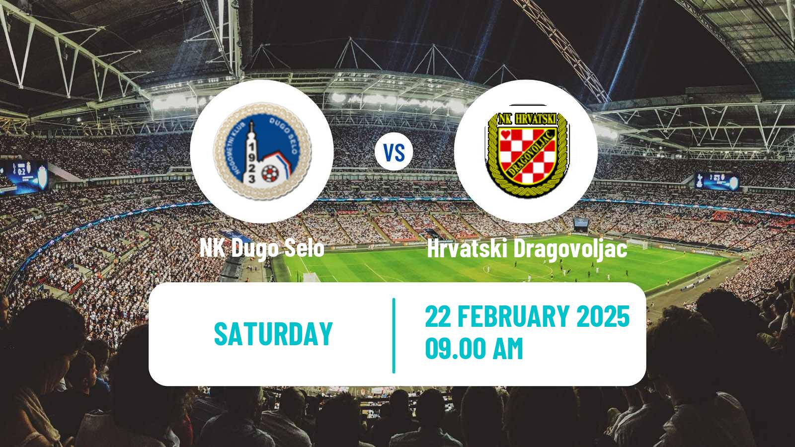 Soccer Croatian Druga NL Dugo Selo - Hrvatski Dragovoljac