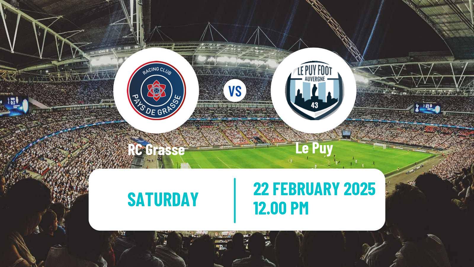 Soccer French National 2 - Group A Grasse - Le Puy
