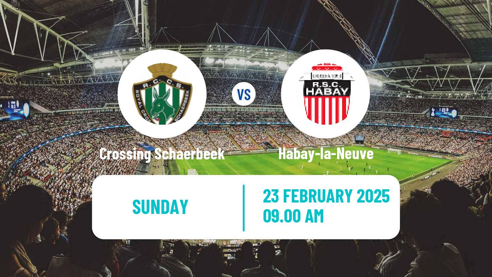 Football Belgian Second Amateur Division Group C Crossing Schaerbeek - Habay-la-Neuve