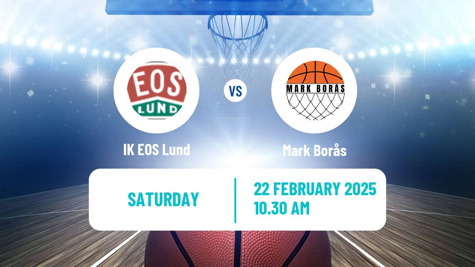 Basketball Swedish Basketligan Women IK EOS Lund - Mark Borås