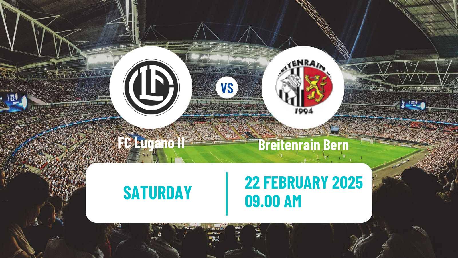 Soccer Swiss Promotion League Lugano II - Breitenrain Bern