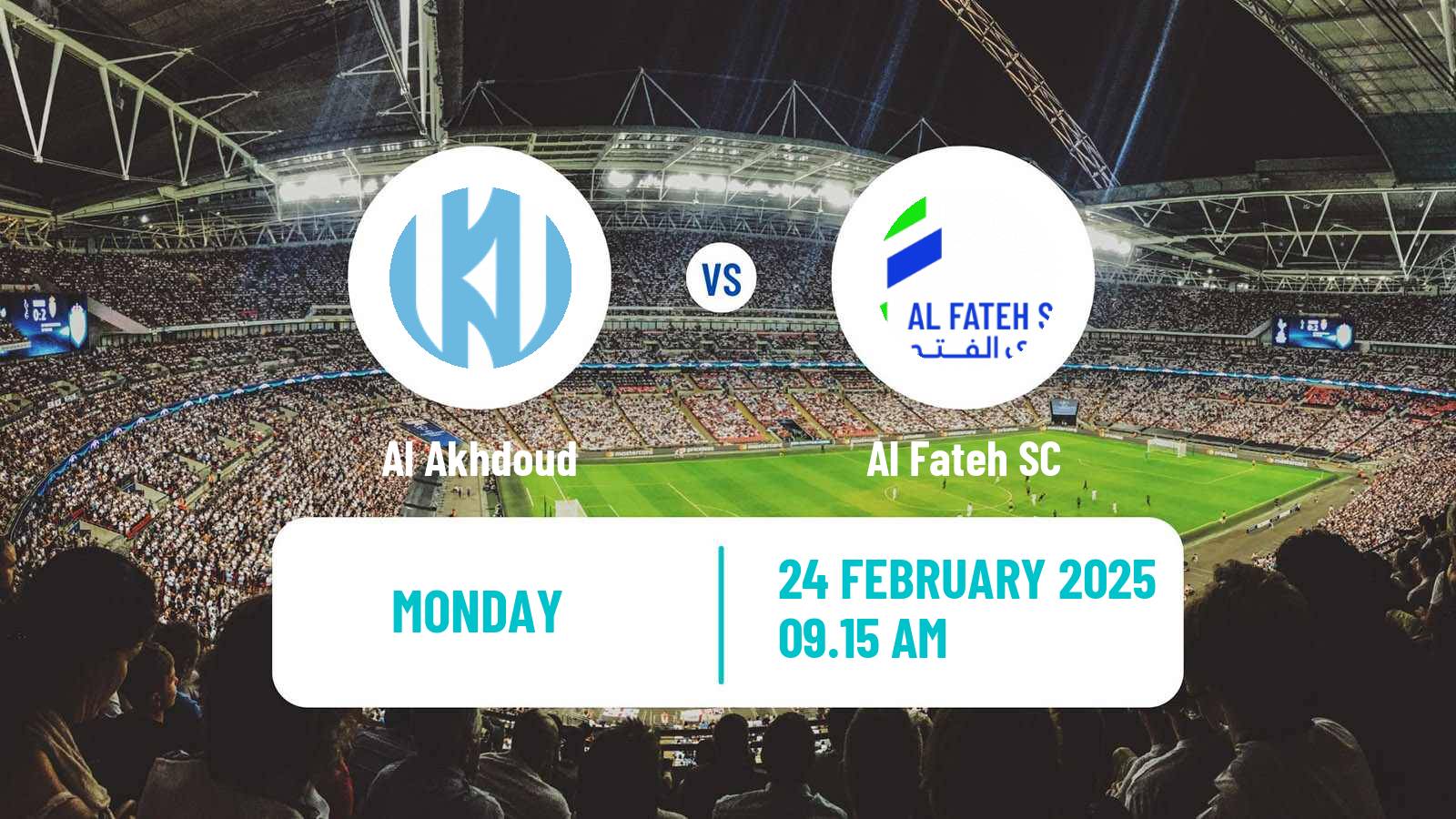 Soccer Saudi Professional League Al Akhdoud - Al Fateh