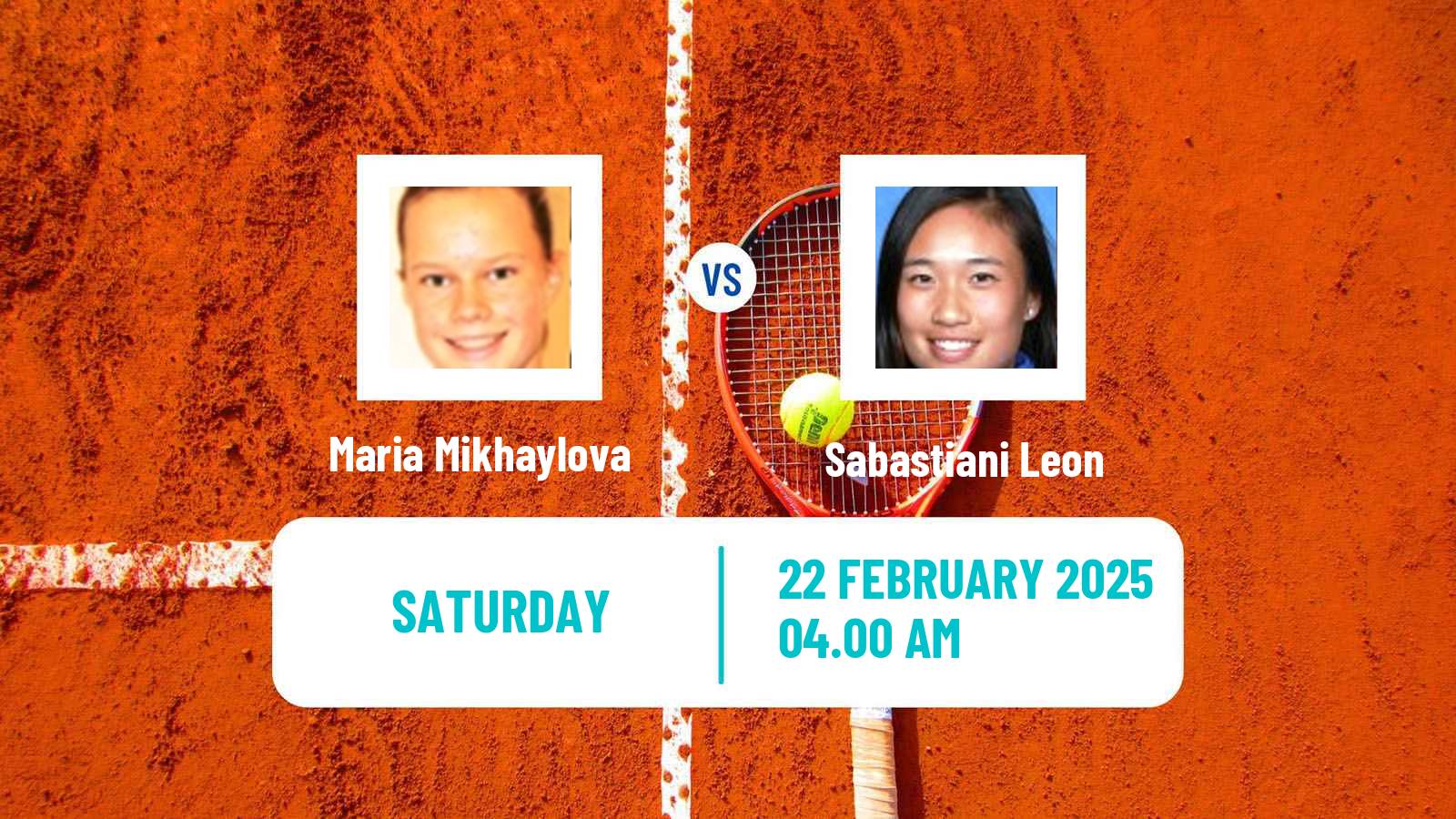 Tennis ITF W15 Pretoria Women Maria Mikhaylova - Sabastiani Leon