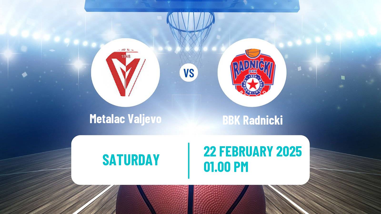 Basketball Serbian First League Basketball Metalac Valjevo - BBK Radnicki