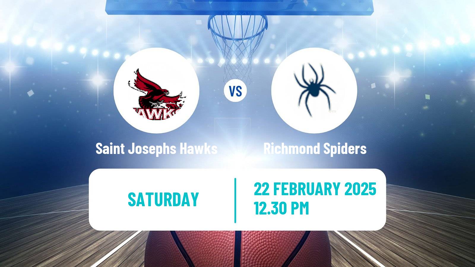 Basketball NCAA College Basketball Saint Josephs Hawks - Richmond Spiders