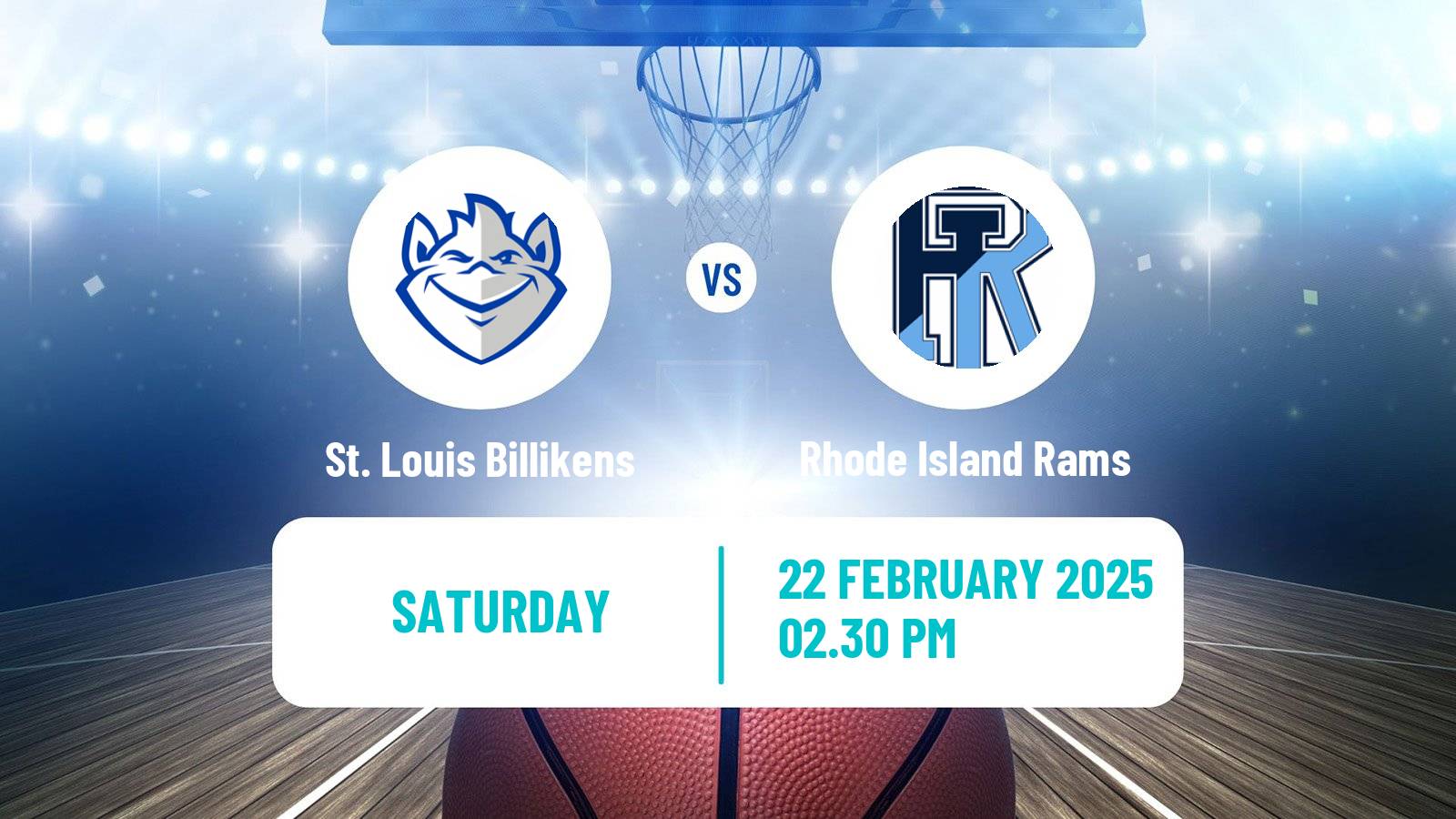 Basketball NCAA College Basketball St. Louis Billikens - Rhode Island Rams