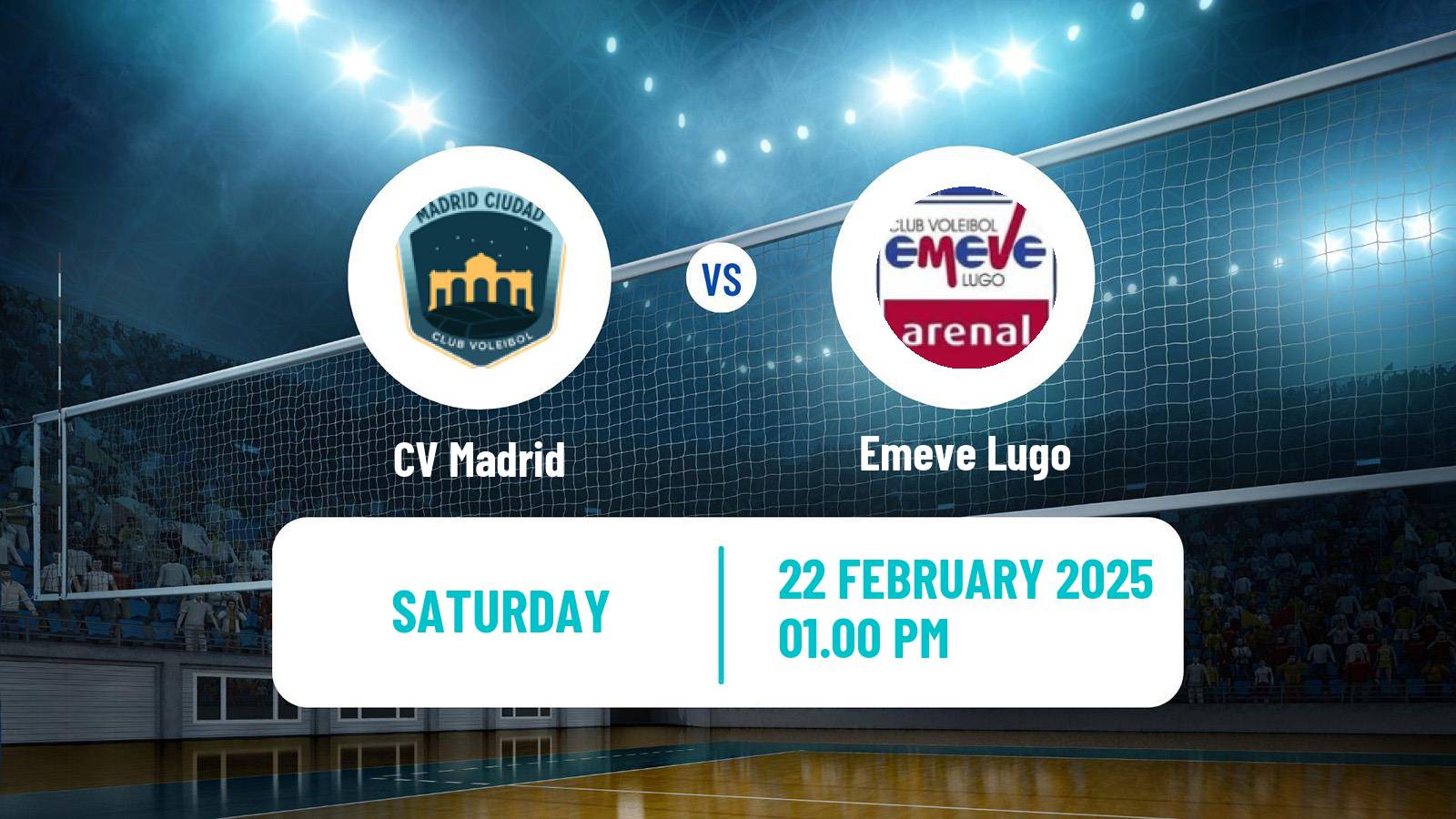 Volleyball Spanish SuperLiga Volleyball Women CV Madrid - Emeve Lugo