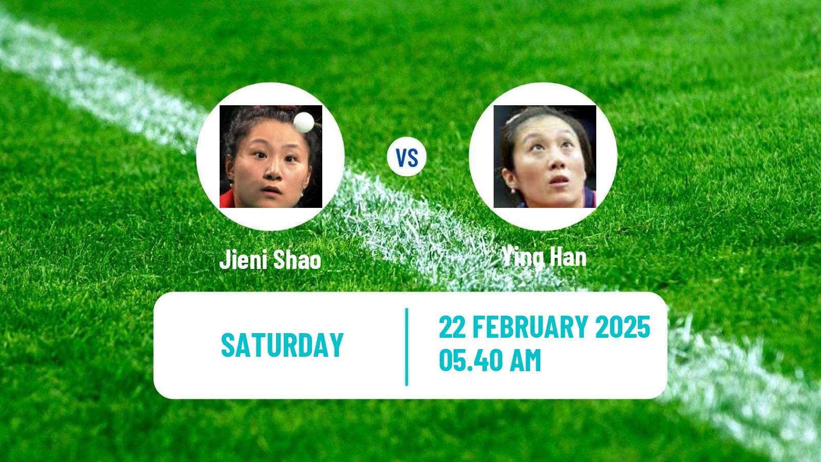 Table tennis Ittf Europe Top 16 Cup Women Jieni Shao - Ying Han