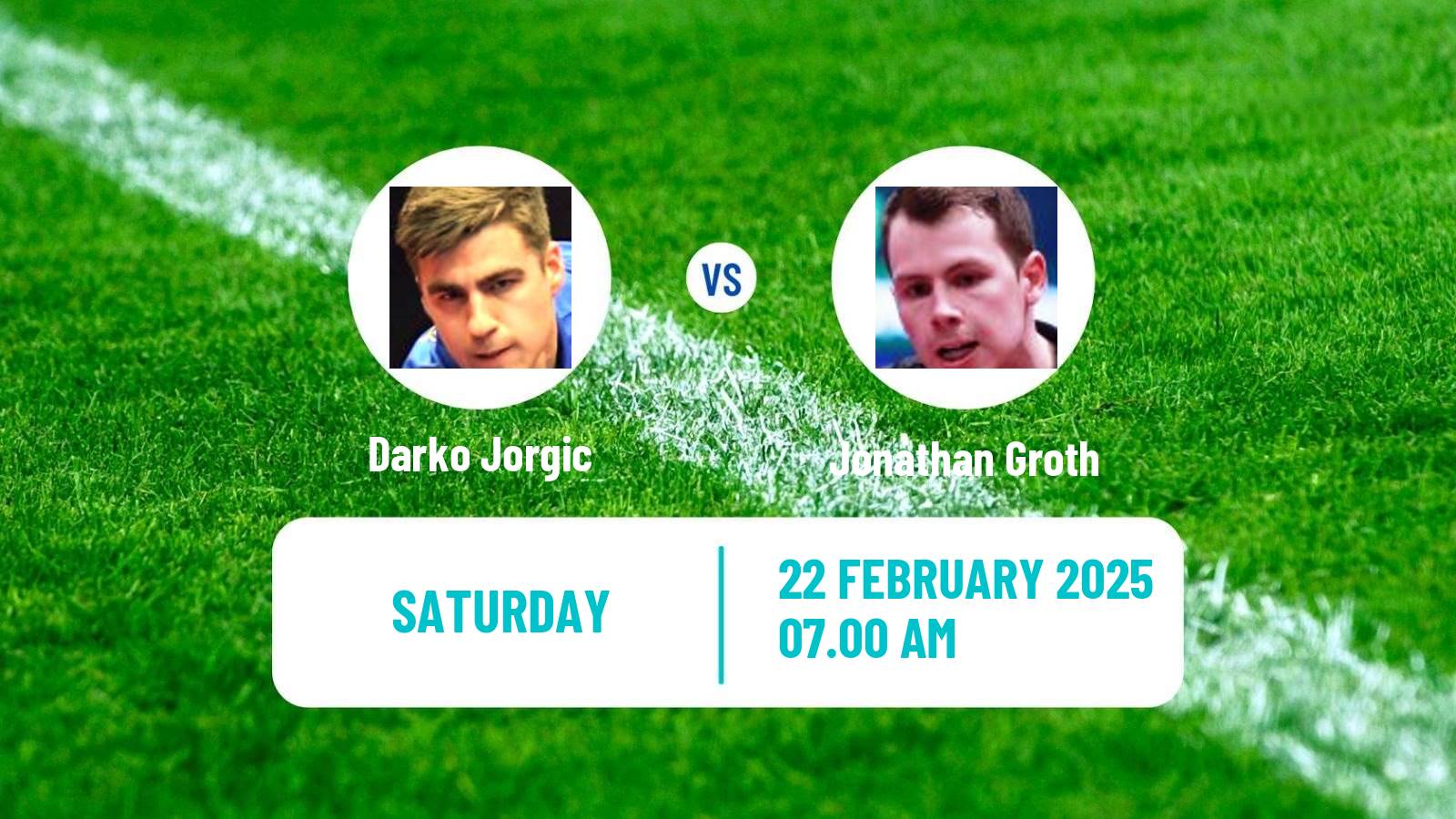 Table tennis Ittf Europe Top 16 Cup Men Darko Jorgic - Jonathan Groth