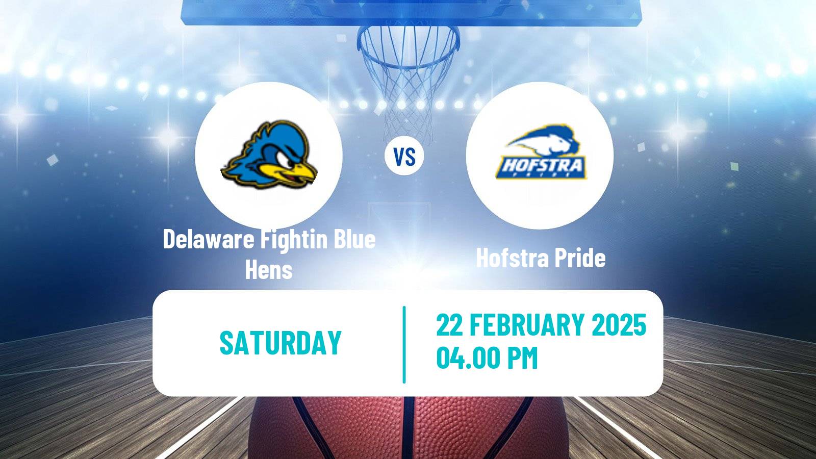 Basketball NCAA College Basketball Delaware Fightin Blue Hens - Hofstra Pride