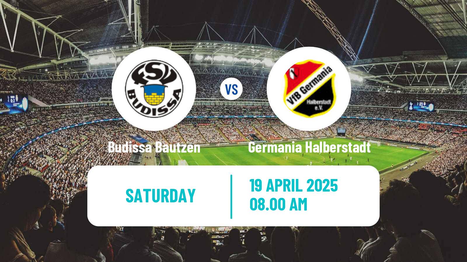 Soccer German Oberliga NOFV- Süd Budissa Bautzen - Germania Halberstadt