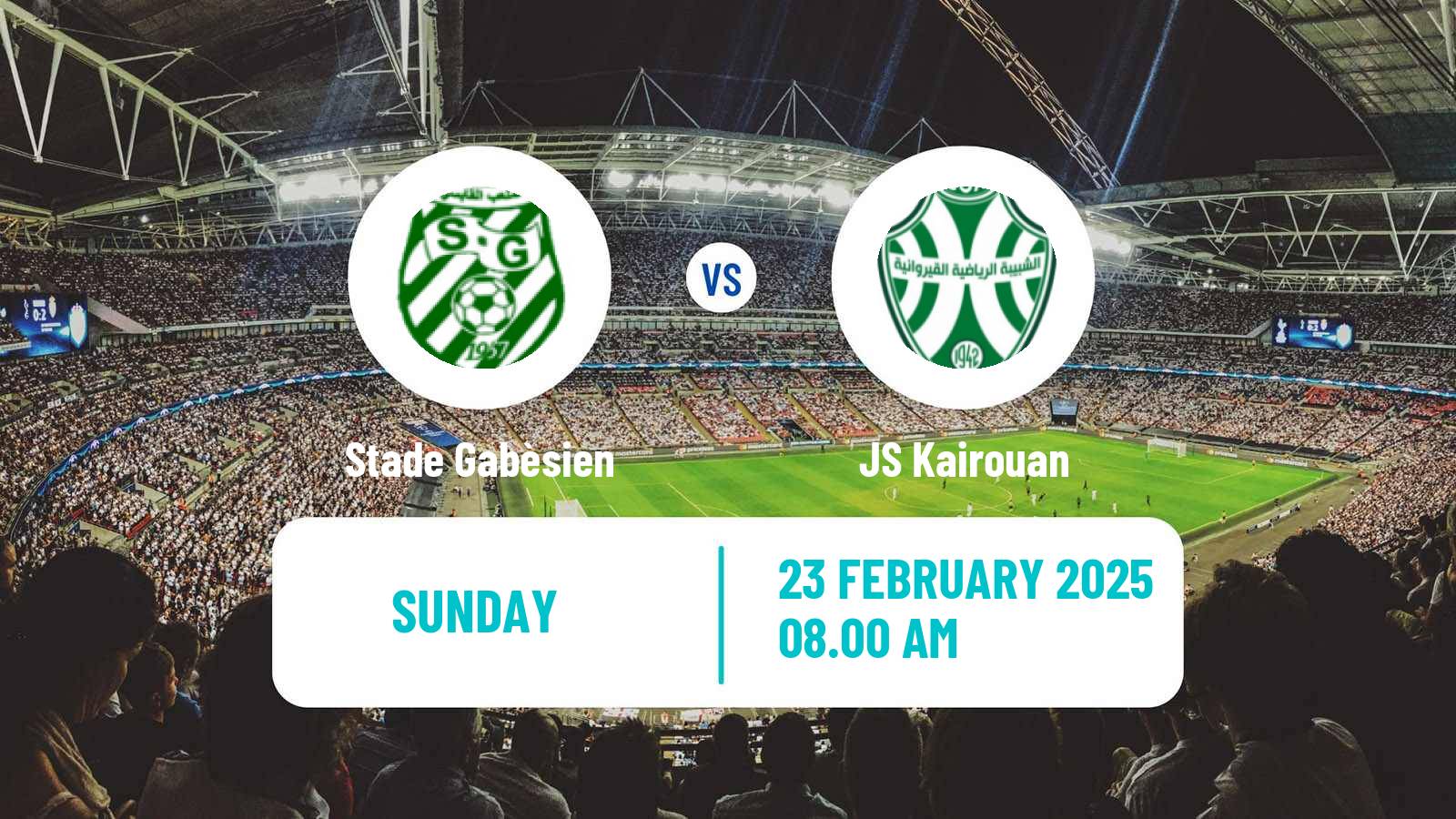 Soccer Tunisian Ligue 2 Stade Gabèsien - JS Kairouan