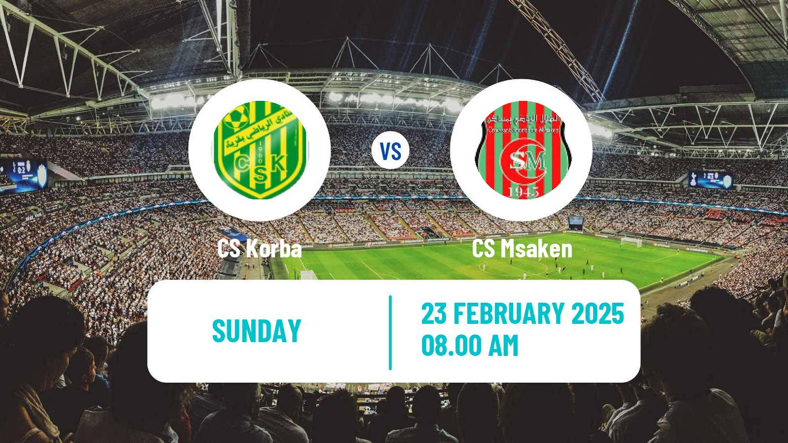 Soccer Tunisian Ligue 2 Korba - Msaken
