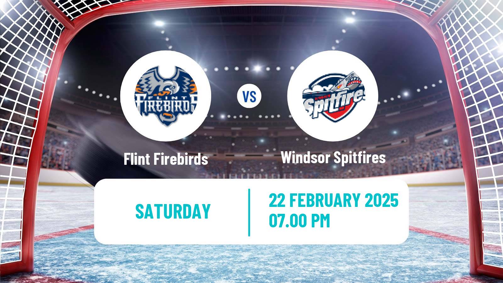 Hockey OHL Flint Firebirds - Windsor Spitfires