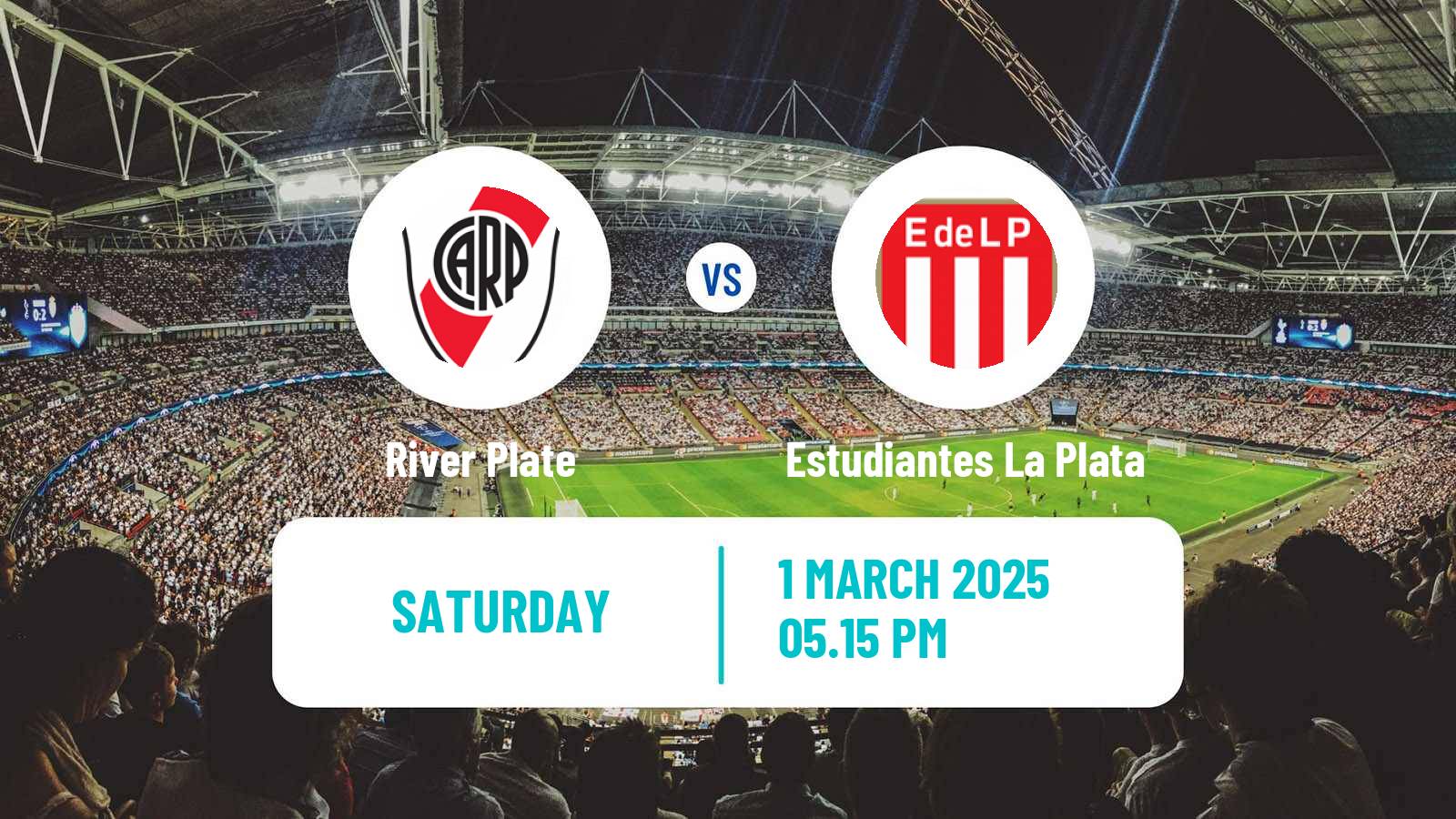 Football Argentinian Liga Profesional River Plate - Estudiantes La Plata