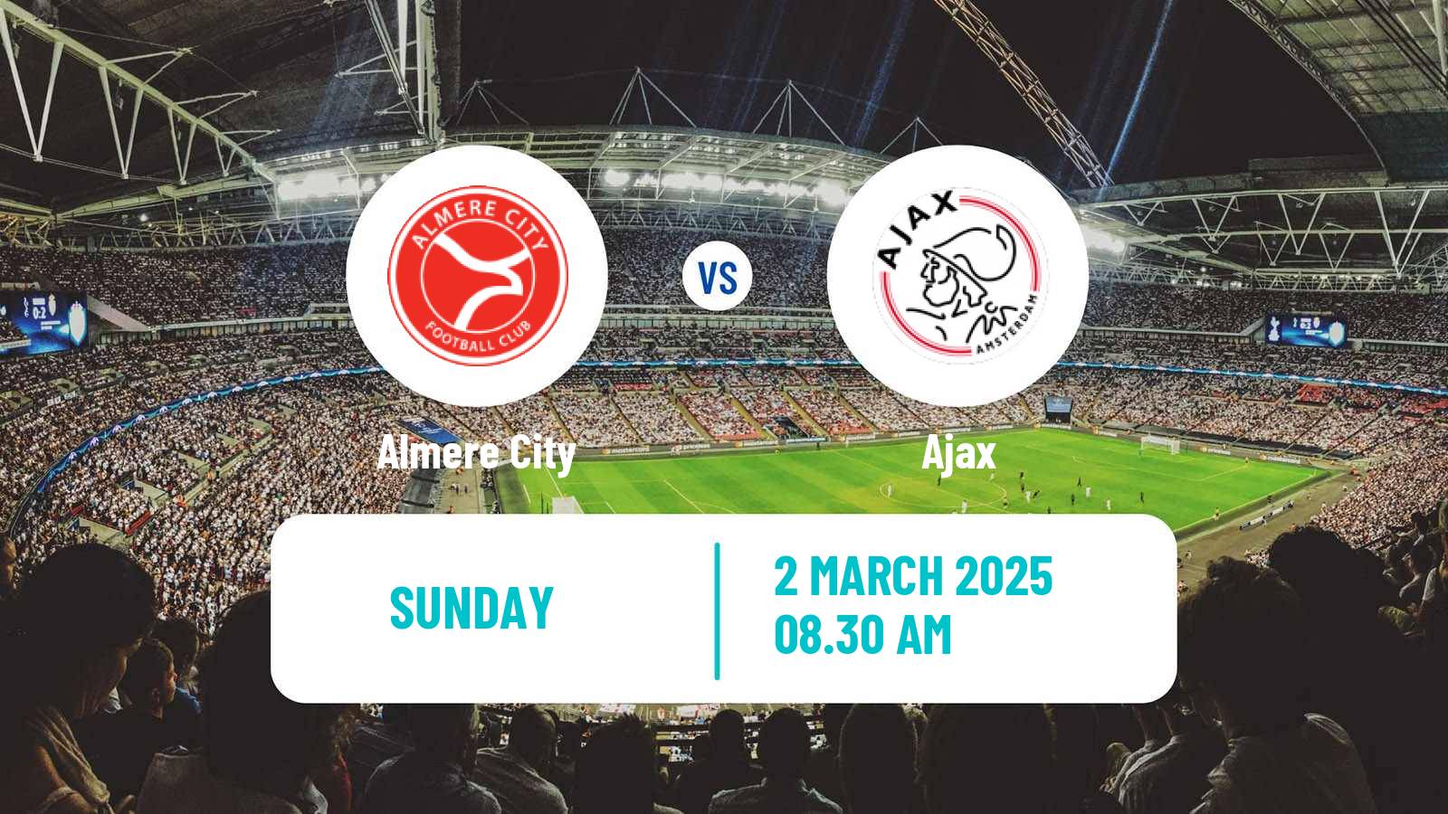 Soccer Dutch Eredivisie Almere City - Ajax
