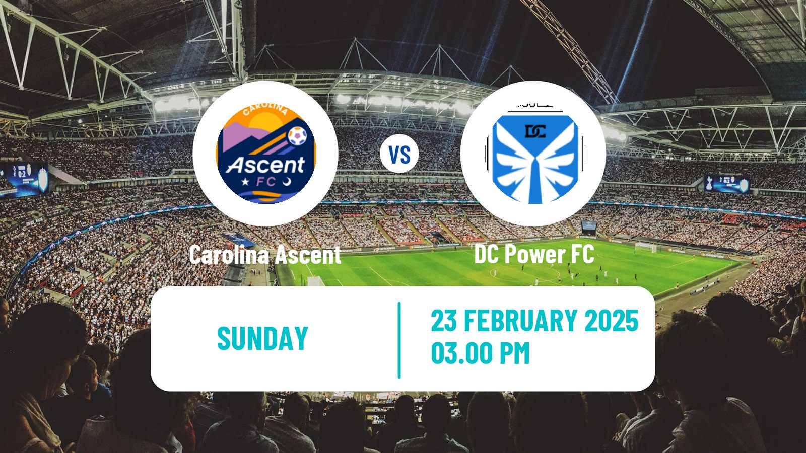 Soccer USL Super League Women Carolina Ascent - DC Power