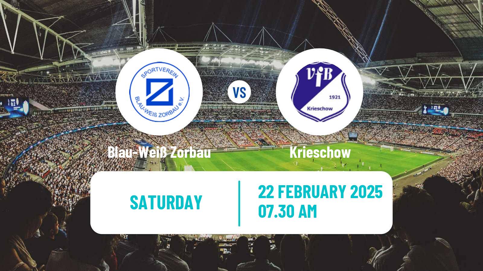 Soccer German Oberliga NOFV- Süd Blau-Weiß Zorbau - Krieschow