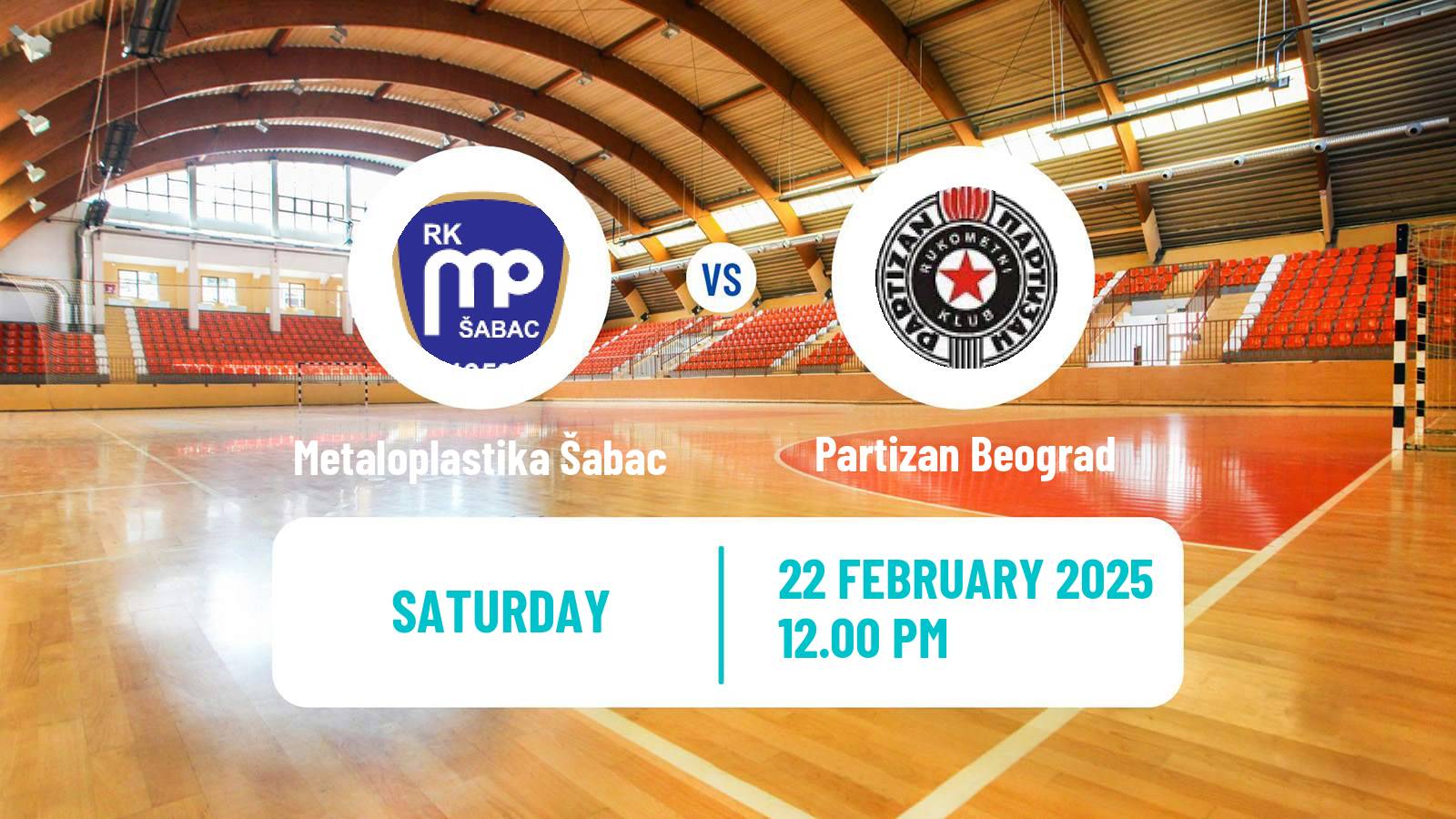 Handball Serbian Superliga Handball Metaloplastika Šabac - Partizan Beograd