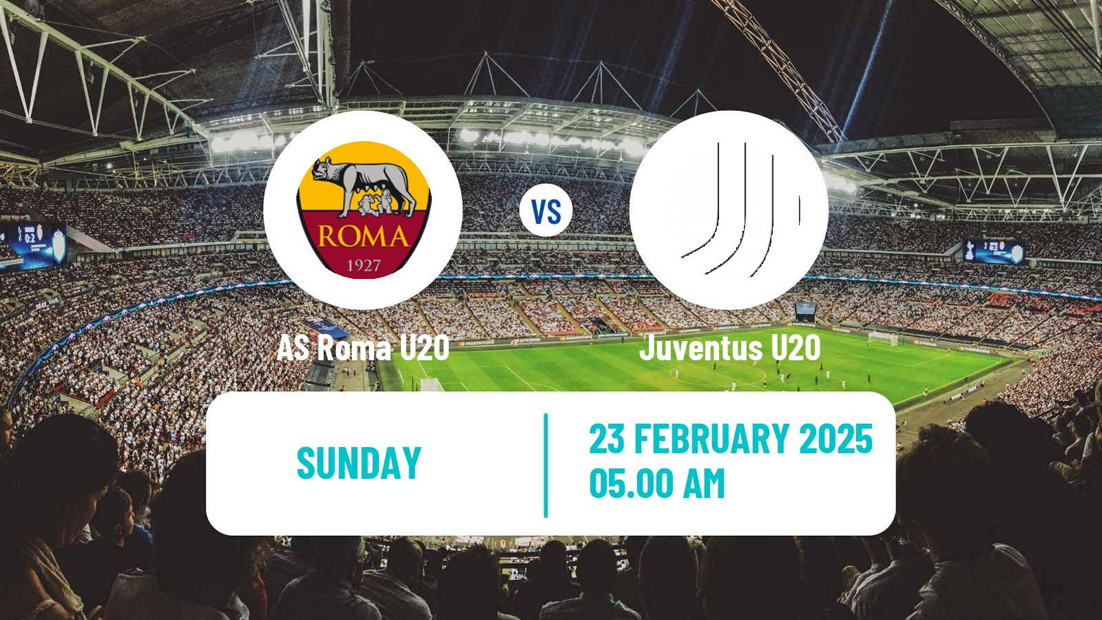 Soccer Italian Primavera 1 Roma U20 - Juventus U20