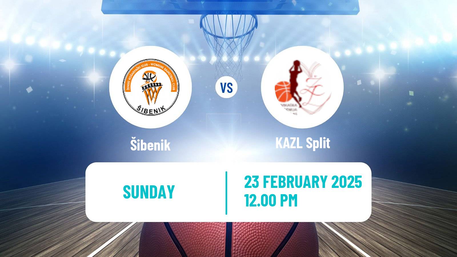 Basketball Croatian Premijer Liga Basketball Women Šibenik - KAZL Split