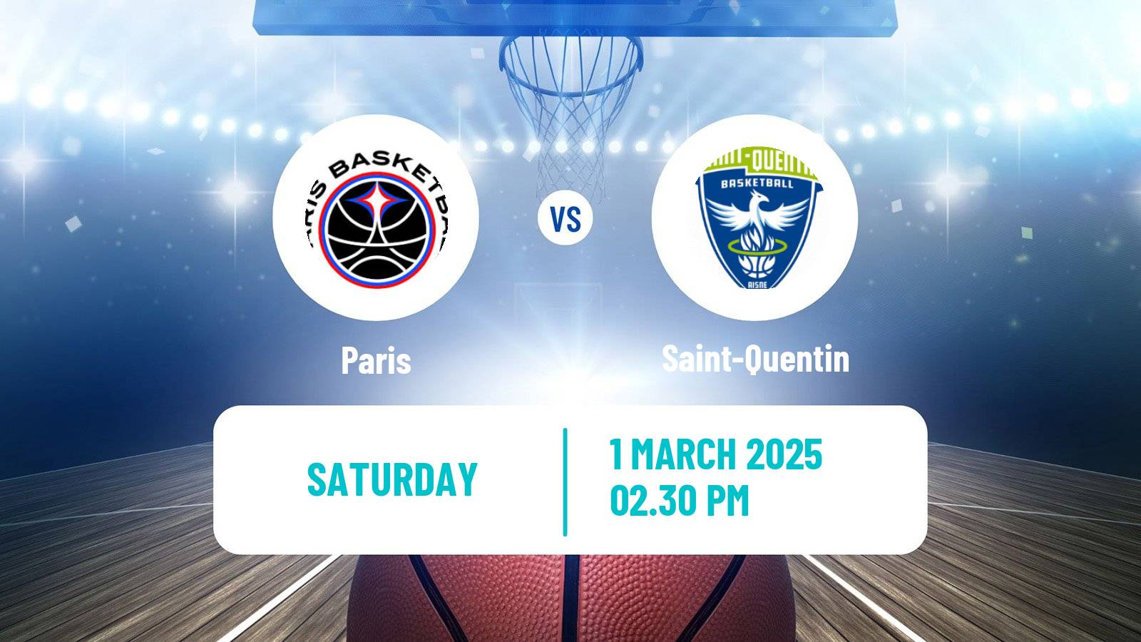 Basketball French LNB Paris - Saint-Quentin