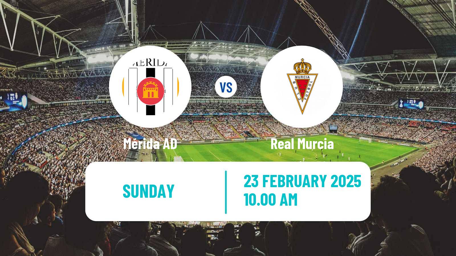 Soccer Spanish Primera RFEF Group 2 Mérida AD - Real Murcia