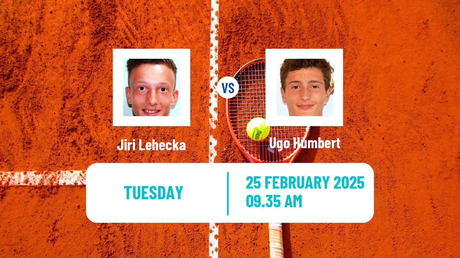Tennis ATP Dubai Jiri Lehecka - Ugo Humbert